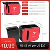 Auto Sticker Draagbare Multifunctionele Auto Stoel Achterkant Afvalbak Opbergdoos Rek Voor Tesla Model 3 Invader 3 Model S X Y R