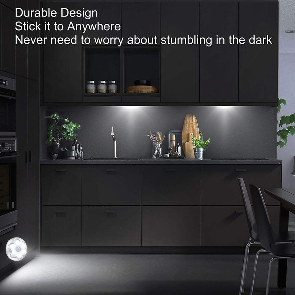 Wireless LED Motion Sensor Night Light PIR Magnetic Infrared Emergency Night Lamp Body Bedroom Wall Lamp Cabinet Stairs Lamp
