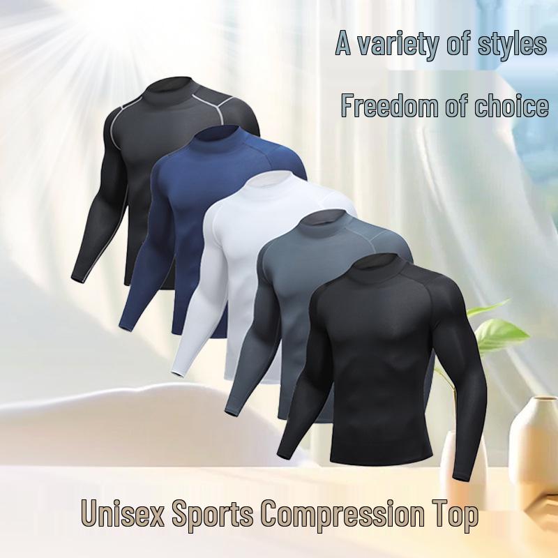 Unisex Quick-Dry Long-Sleeve Compression Sports Top