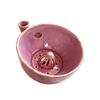 Ceramic Fruit Washing Bowl Berry with Detachable Juicing Cone &Drain Rack,Self Rinsing Drainage Basket for Produce Kitchen Countertop, Multifunctional
