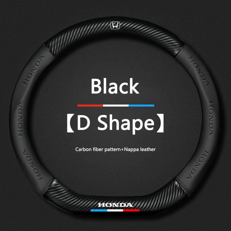 

Carbon Fiber Car Steering Wheel Cover Anti Slip Steering Covers For Honda Fit Civic Accord 7 8 9 10 Pilot City Jazz CRV HRV
