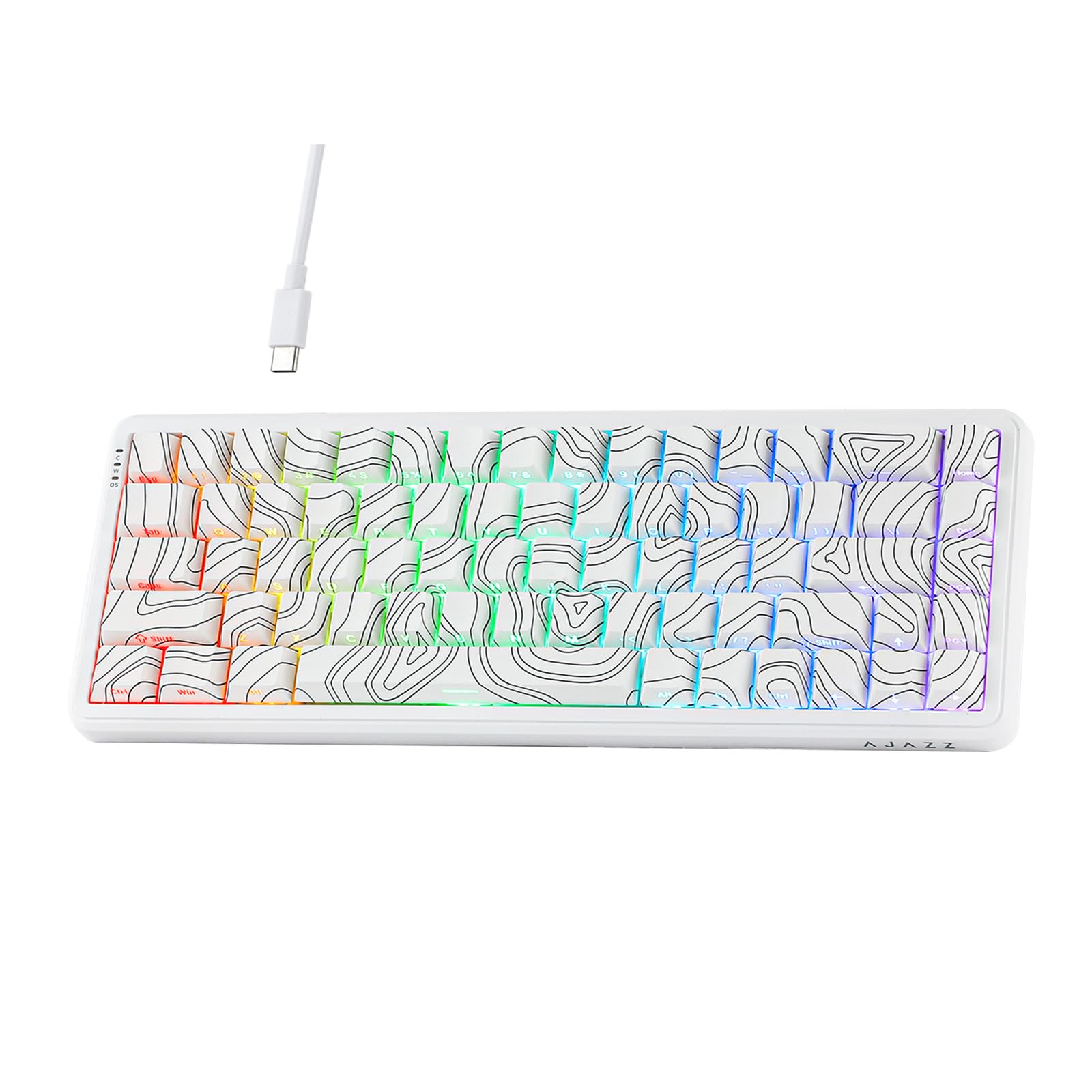 

Rapid Trigger MechLands AJAZZ AK680 MAX Wired Gaming Keyboard Hall Effect Switch Rapid Trigger Magnetic Keyboard 8K Polling Rate Top Construction RGB