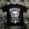 Klassisches Y2K Gothic Stil T-Shirt Druck Oversize T-Shirt High Street Shirts Gothic Rundhals Baumwoll Tops Neues Herren Damen T-Shirt