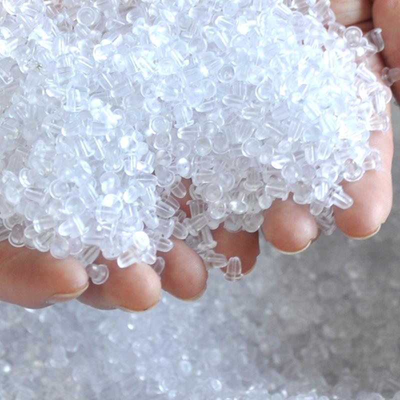 Transparent Hypoallergenic Plastic Ear Plug Stoppers, 1000pcs/box