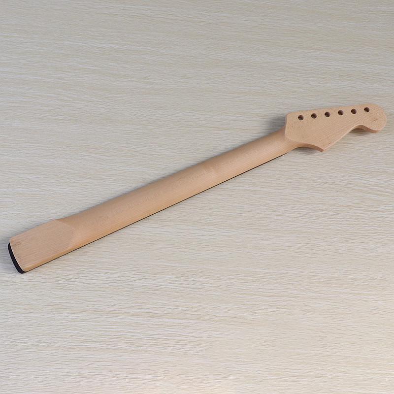 Linkshändiger ST E-Gitarrenhals mit Palisandergriffbrett, 22 Bünden, Ahorn Mattlackiert - DIY-Zubehör