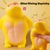 Squishies Gorilla PU Slow Rising Soft Decompression Doll Toy Animal High-Elastic Stretchable Kawaii Squeeze Toys for Kids Adult