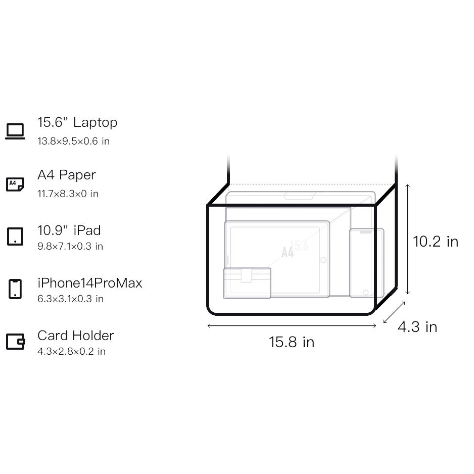 New Carhartt WIP Nylon One Shoulder Handbag Medium Size Unisex Black I034629_89_XX