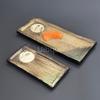 Japanese rectangle Ceramic Tableware Flat Dish Sushi Long sashimi Vegetable seafood Plate Skewer Dish Cuisine Tray Tableware