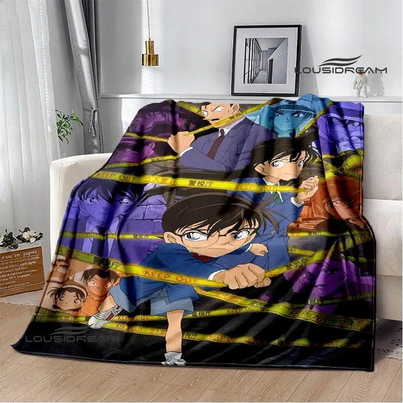 Detective Conan Cartoon Printed Blankets Picnic Blanket Warm Flannel Blankets Home Bed Linings Blankets for Beds Birthday Gift
