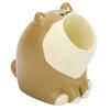Resin Cute Animals Pen Organizer Cute Decoration Animal Pen Storage Stand Holder for Desk Brown