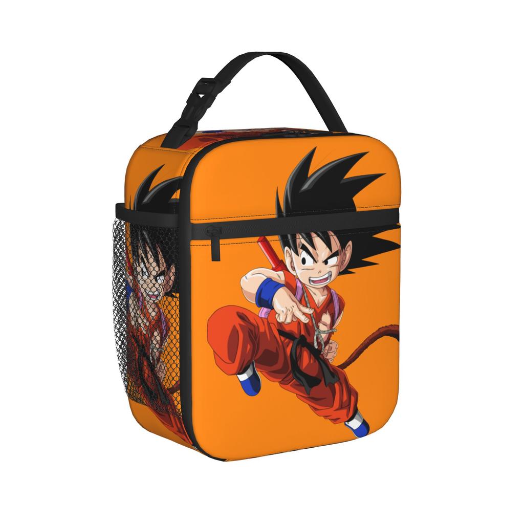 Kid Goku Insulated Lunch Bags Cooler Bag Reusable,Lunch Container Kakarot DBZ Manga High Capacity Lunch Box Tote Office Picnic