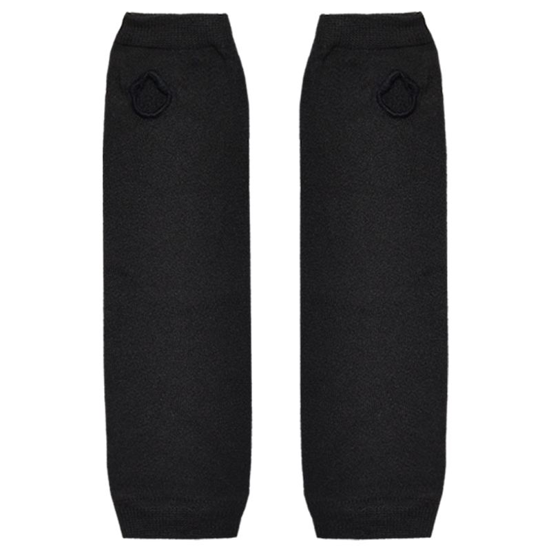 

Sweet Cool Lolita Millennium Stripes Gloves Asian Culture Fingerless Oversleeve Retro Black Wristband Wrist Accessories Black