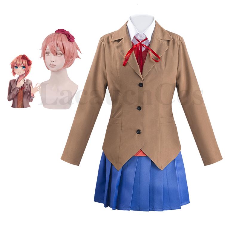 Anime Literatūras Kluba Cosplay Tērps Pilns