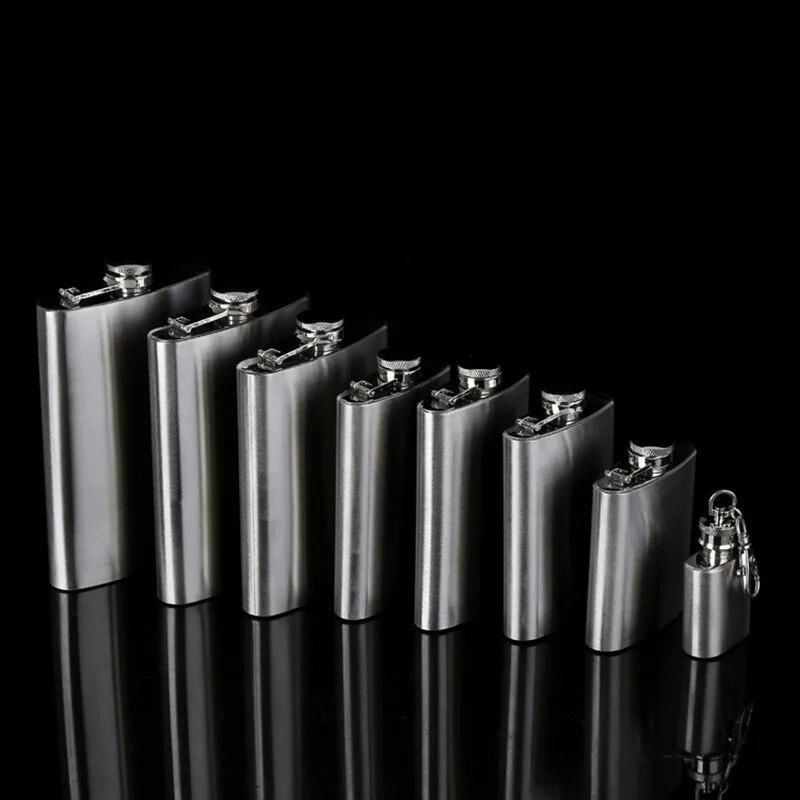 Portable Stainless Steel Liquor Flask for Wine Alcohol Whiskey 1-10oz