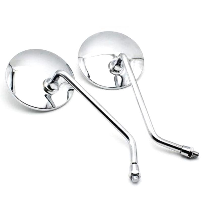 Motorrad Seitenspiegel Ersatz Für T100 8Mm Chrom Motorrad Rückspiegel Motorradzubehör