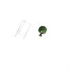 Minimalist Clear Acrylic Side Table NightStand with Elegant Peacock Statue Animal Sculpture