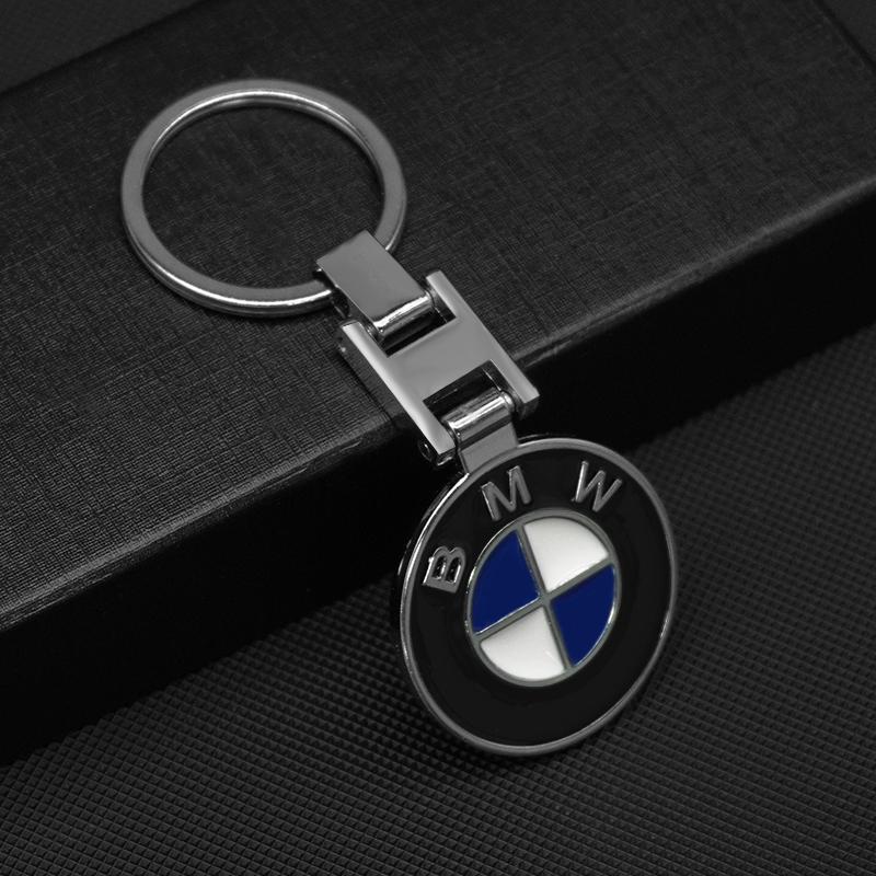 QNLT6 Metal Car Logo Key Chains Rings Keychain For BMW E46 E90 E39 E60 E36 E30 E61 E91 E92 E87 F10 F20 F30 Auto Keychain Accessories