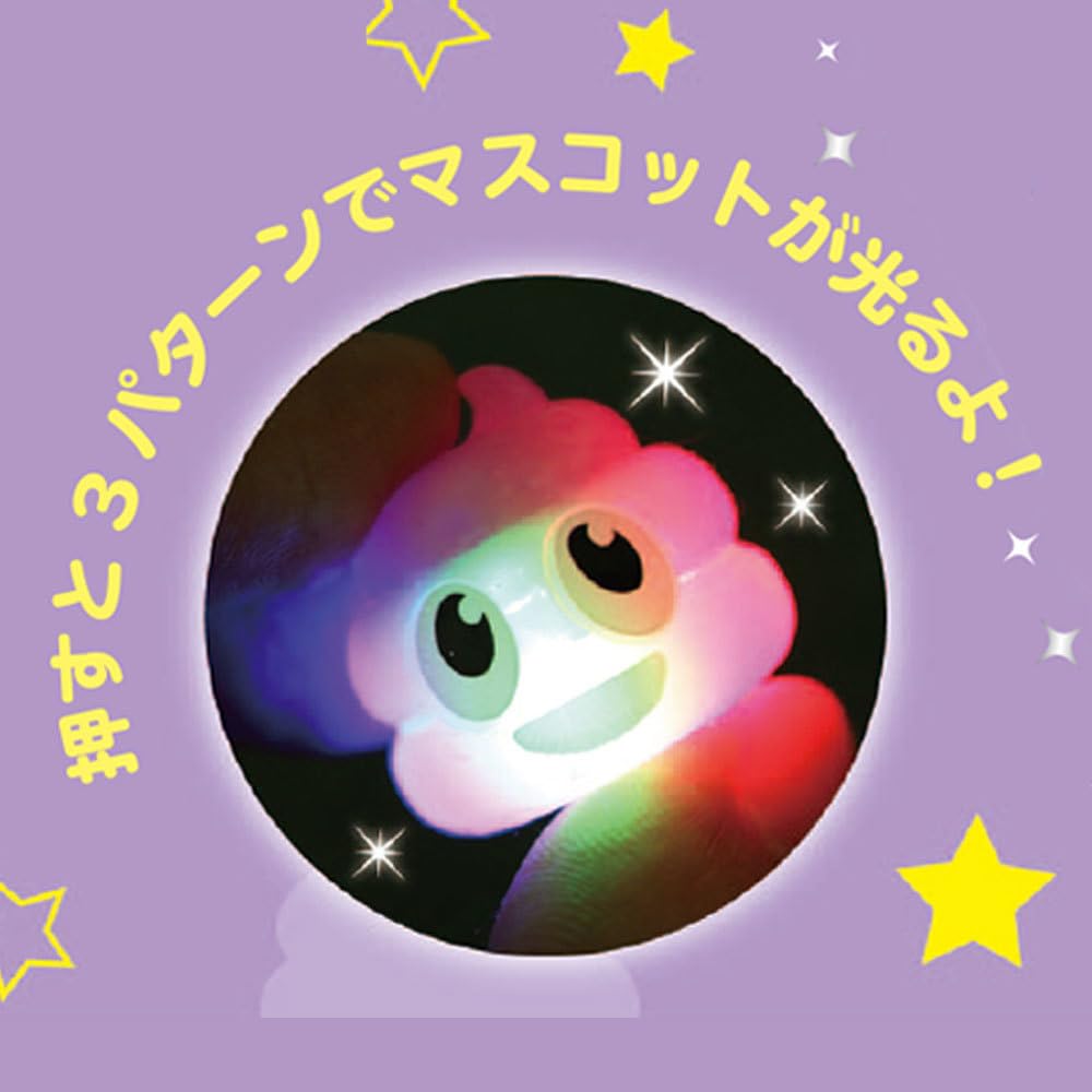 [Set of 6 + Foaming Net] Santan Glowing Rainbow Poop Bath Balls with Mascot Toys, Carbonated Bath Bombs, Character Bath Goods