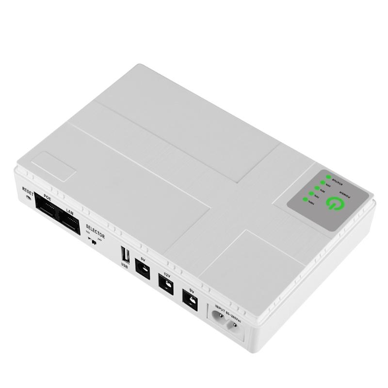 UPS Battery Backup 10400mAh Lithium Battery, Home 5V 9V 12V Battery Backup for LED Light Speaker WiFi Router