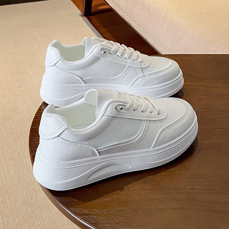 Autumn New Breathable Little White Shoes Female Students Platform Versatile Casual Sports Board Shoes