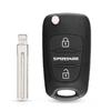 KEYYOU Für Kia K2 K3 Rio 3 Picanto Ceed Cerato Sportage Für Hyundai I20 I30 IX35 I35 Klapp-Fernbedienungs-Autoschlüsselgehäuse Fob Leere Hülle
