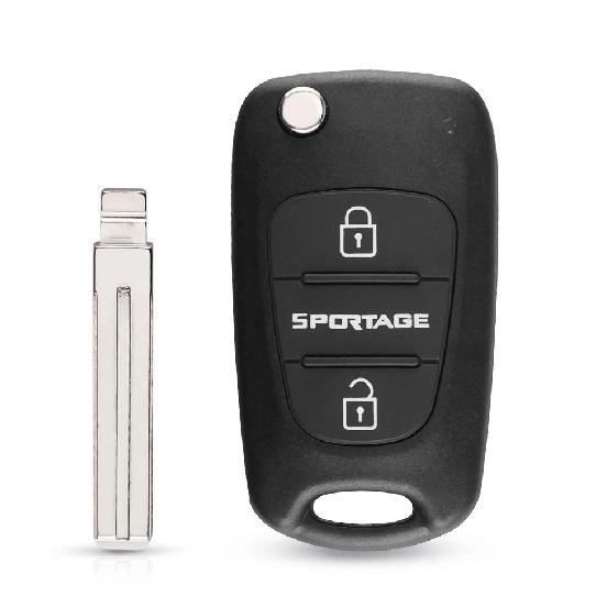 KEYYOU Für Kia K2 K3 Rio 3 Picanto Ceed Cerato Sportage Für Hyundai I20 I30 IX35 I35 Klapp-Fernbedienungs-Autoschlüsselgehäuse Fob Leere Hülle