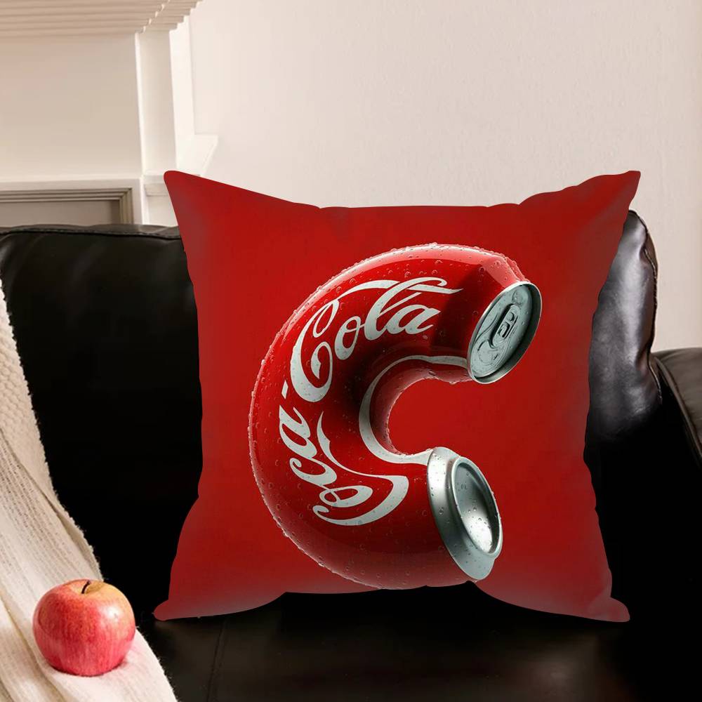 C-Coca C-Cola V-Vintage L-Logo Various Sizes Square Pillowcase For Car Home Bedchamber Decor