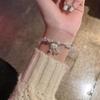 Adjustable Longevity Lock Pendant Bracelet Exquisite Bell Fringe Bracelet  Gifts