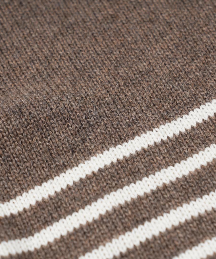 FRIZMWORKS Wool Stripe Relax Knit _ Beige
