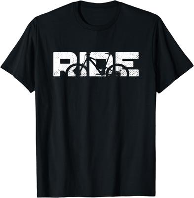 Vintage MTB T Shirt - RIDE Mountain Bike T-Shirt  Graphic T Shirts  Men Clothing Tops  Streetwear  Camisas  Ropa Hombre