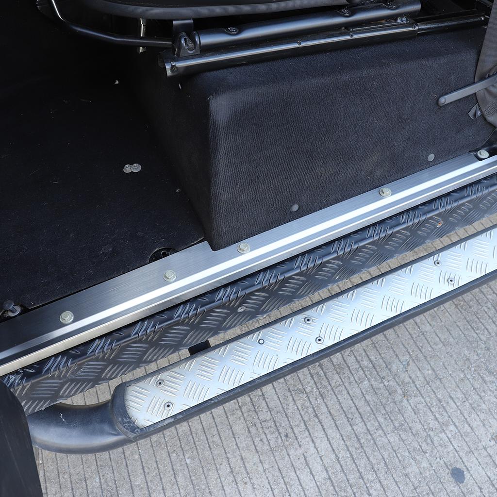 Car Inner Threshold Pedal Rear Bumper Foot Plate Trunk Door Sill Guard Trim For Land Rover Defender 2004-2018 Car Accessories