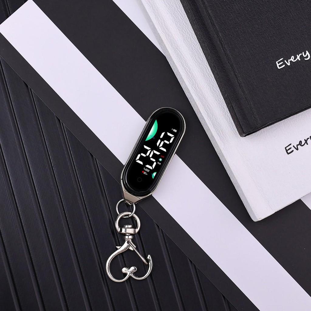 High-Value Luminous Touchscreen Keychain Clock for Students