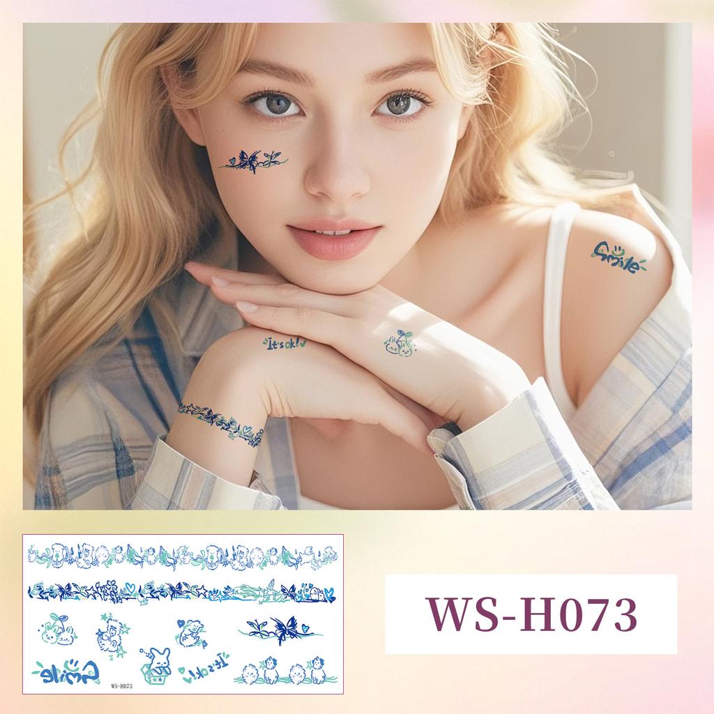 Grenzüberschreitend Beliebt Klein Frisch Erwachsenen Finger Tattoo Aufkleber Wasserdicht Niedlich Kinder Armband Narbenabdeckung