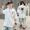 Boys' Fashion Short sleeved T-shirt Summer Thin Casual Top Trendy T Children's New Summer T-shirt