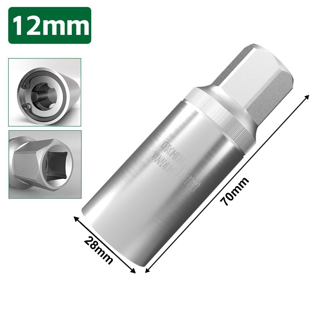 Automotive Repair 8mm Screw Extractor Tool Screw Extractor Removal Kit Tool 1 2inch Drive Extractor Hex Drive Compatibility