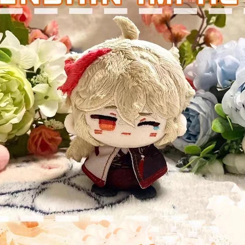 10cm Game Impact Plush Varka Durin Flins Sandrone Columbina Lauma Nefer Skirk Cute Cartoon Dolls Bag Pendant Keychain Gift