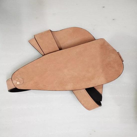 Rough Out Western Leather Horse Saddle Fender Pair Tooled Replacement Fenders.