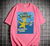 NIRVANA Simpson Swimming Vintage Cartoon Unisex Men's Tshirt Children's Adults Parent Child Cotton T Shirts Women Top Ins Y2k