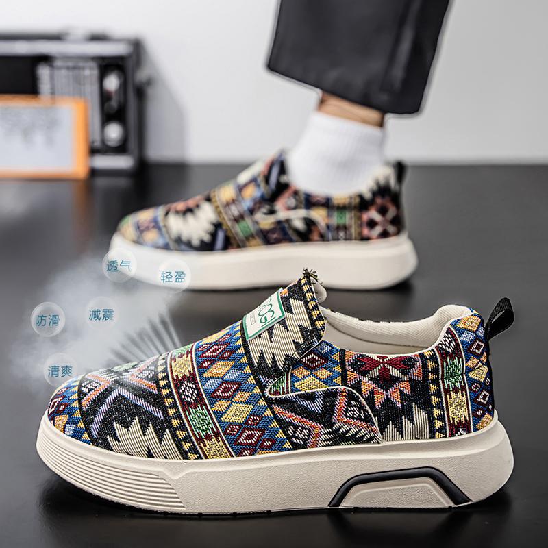 

Shoes for Men Loafers Skateboard Soft and Comfortable Outdoor Summer Men s Sneakers Wear-resistant Ventilate Non-slip Fashion 44 чёрный