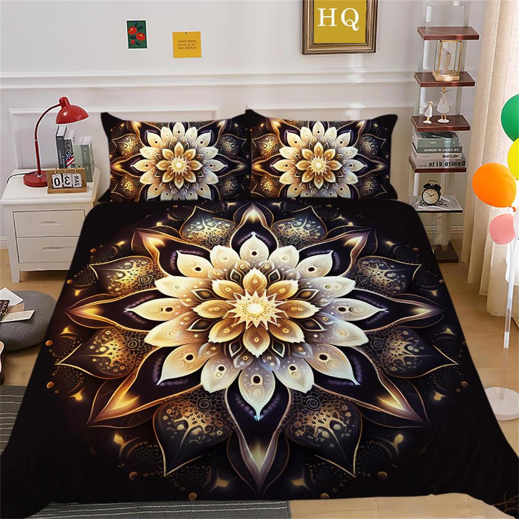Bohemian Home Bedding Set Bedroom Quilt Cover Pillow Cover Bedding Set AU/EU/US Full Size Bedding Set Extra Large