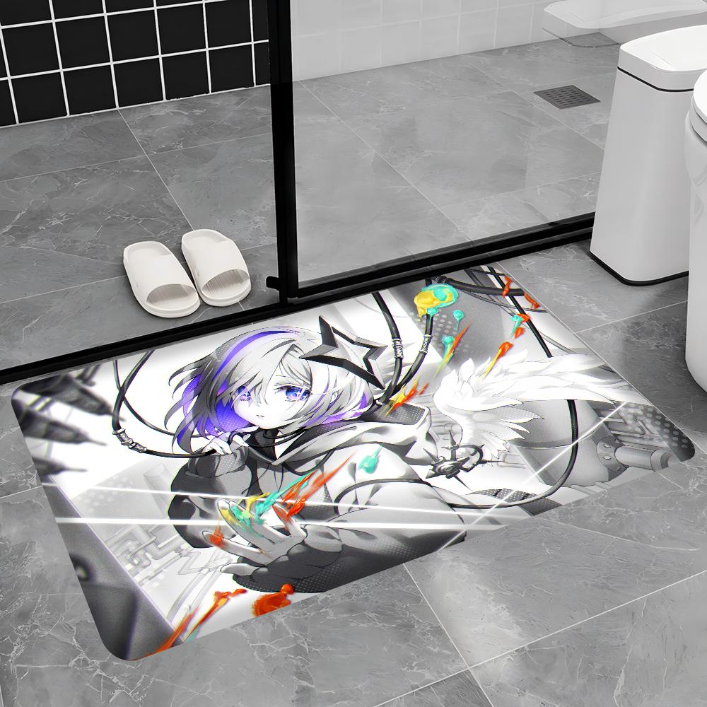 Hololive Amane Kanata Floor Mat Retro Multiple Choice Living Room Kitchen Rug Non-Slip Modern Home Decor