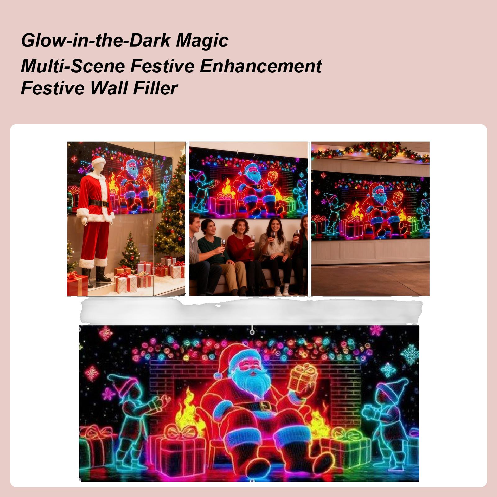 

Christmas Garage Door Banner Santa 13x6ft UV Fluorescent Holiday Decor Garage Door Holiday Background For Homeowners Party Hosts China Mainland