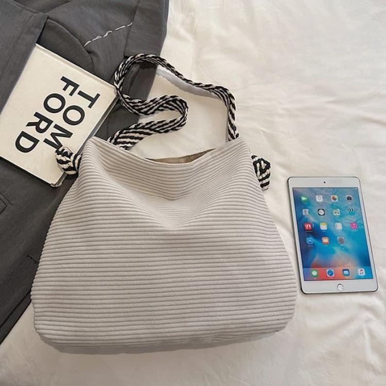 New soft wide shoulder strap flannel fashion shoulder bag