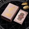 2026 Gold Pattern Enlightenment Waite Tarot: 80-Card Waterproof Gold Foil Set