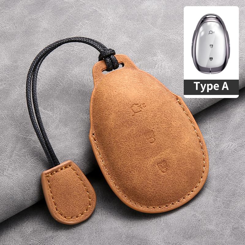 FOR QIYUAN TO GENESIS Car Smart Key Case Cover Key Pack Remote Protection Sleeve Buckle Rope Special Accessories Multi Styles