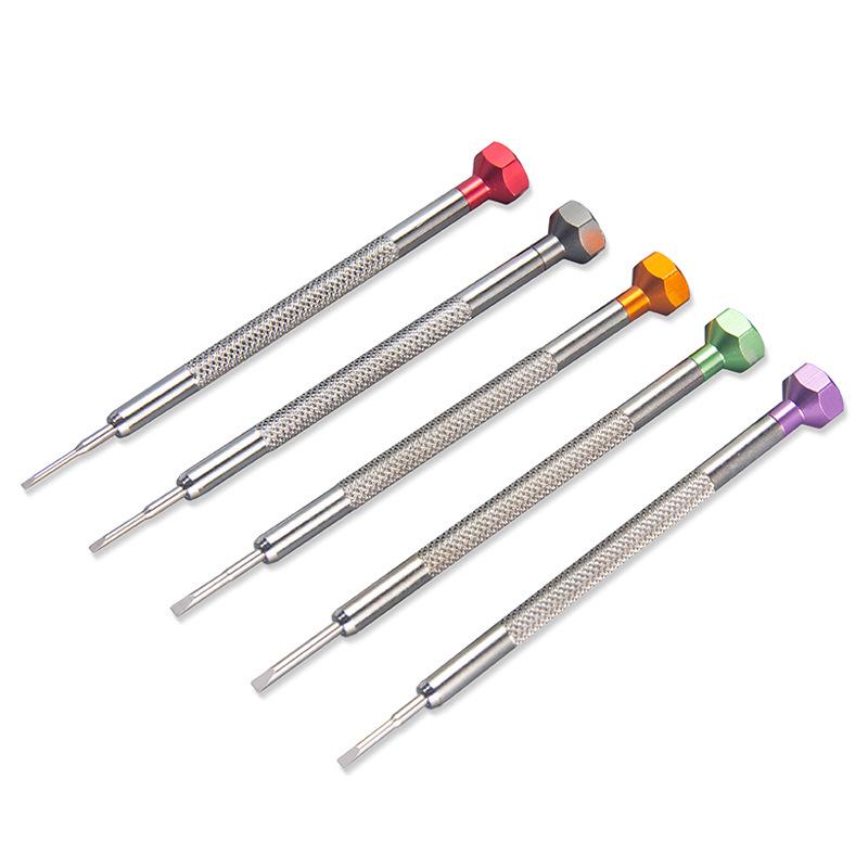 

Colorful Multi-Size Screwdriver Set for Watches & Eyeglasses Repair 1.6 Slotted *10*10