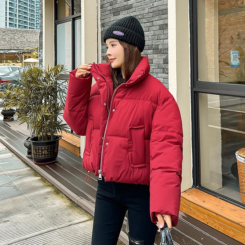 Light jacket women's new autumn and winter women's stand-up collar loose fashion coat cotton clothes women's trend