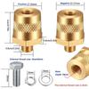 1 Pair M8 Battery Terminal Bolt Battery Terminal Connectors Car Battery Connection Terminals with Stainless Screws