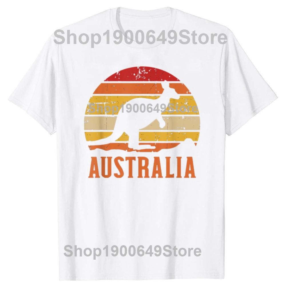 Funny Australian Australia Kangaroo Tshirts Men Womens Fashion Casual Tshirt 100 Cotton Loose Oversized T Shirt Summer