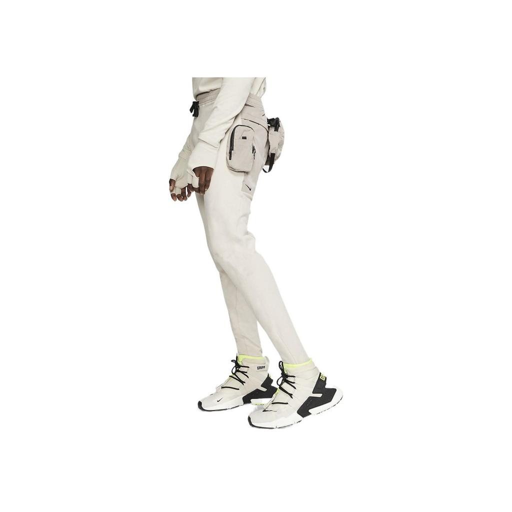 Nike Solid Color Logo Print Multi-Pocket Elastic Waist Casual Pants Unisex Bottoms White BV8079-279